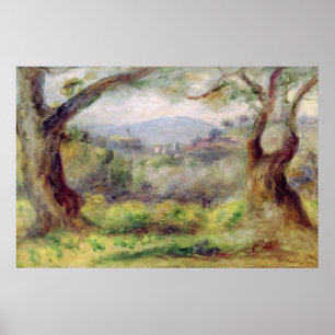 Pierre A Renoir   Landscape at Les Collettes Poster
