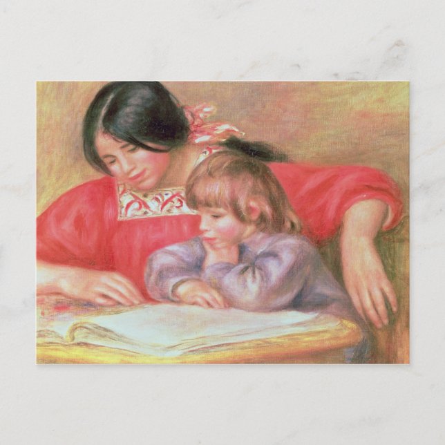 Pierre A Renoir | Leontine and Coco Postcard (Front)