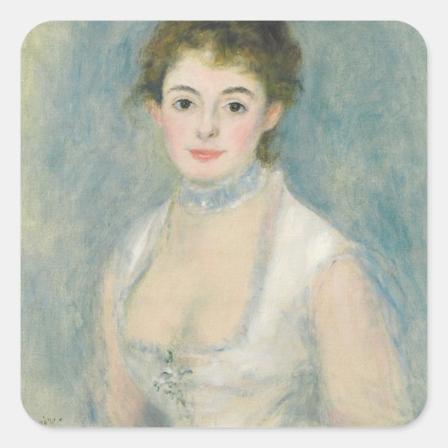 Pierre A Renoir | Madame Henriot Square Sticker (Front)