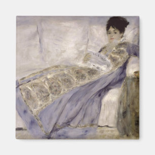 Pierre A Renoir   Madame Monet on a Sofa Magnet