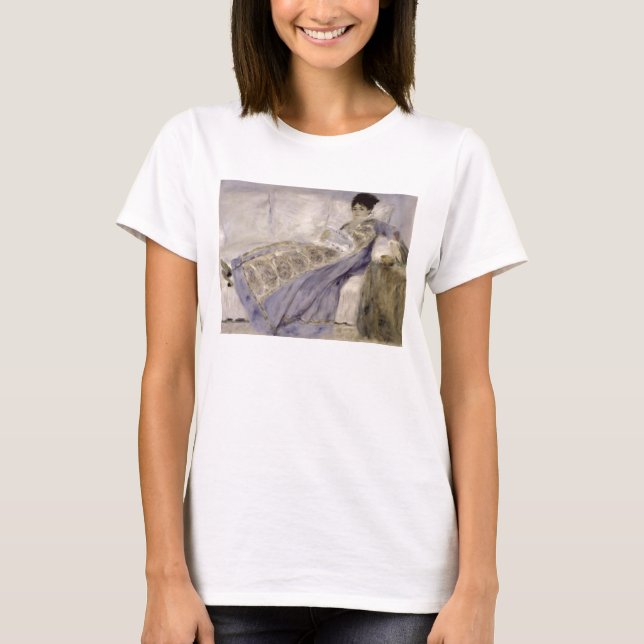 Pierre A Renoir | Madame Monet on a Sofa T-Shirt (Front)