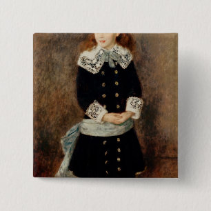 Pierre A Renoir Marthe Berard 2 Inch Square Button