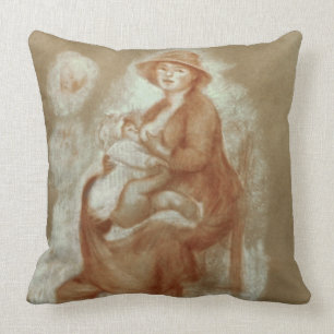 Pierre A Renoir   Maternity Throw Pillow