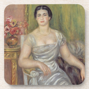 Pierre A Renoir   Portrait of A. Valliere-Merzbach Coaster