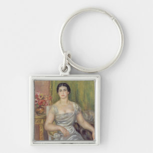 Pierre A Renoir   Portrait of A. Valliere-Merzbach Keychain