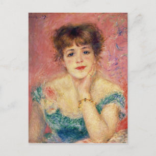 Pierre A Renoir Portrait of Jeanne Samary Postcard