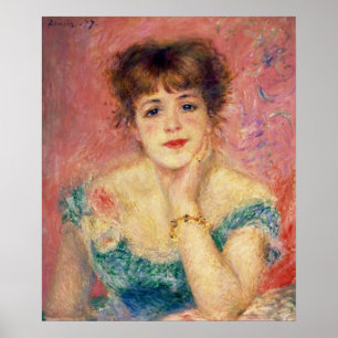 Pierre A Renoir Portrait of Jeanne Samary Poster
