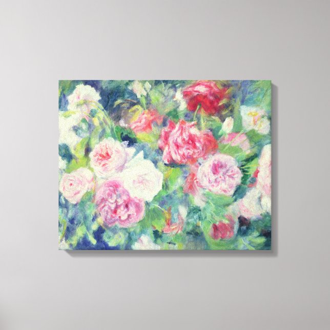 Pierre A Renoir | Roses 2 Canvas Print (Front)