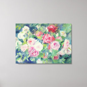 Pierre A Renoir Roses 2 Canvas Print