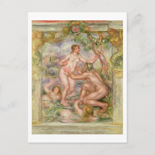 Pierre A Renoir | Saone flowing into the Rhone Postcard (Front)