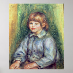 Pierre A Renoir   Seated Portrait of Claude Renoir Poster