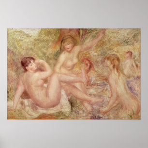 Pierre A Renoir Study for the Large Bathers Poster