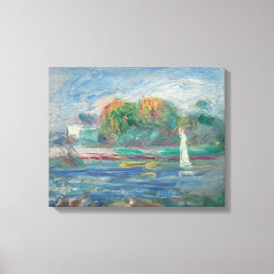 Pierre A Renoir   The Blue River Canvas Print