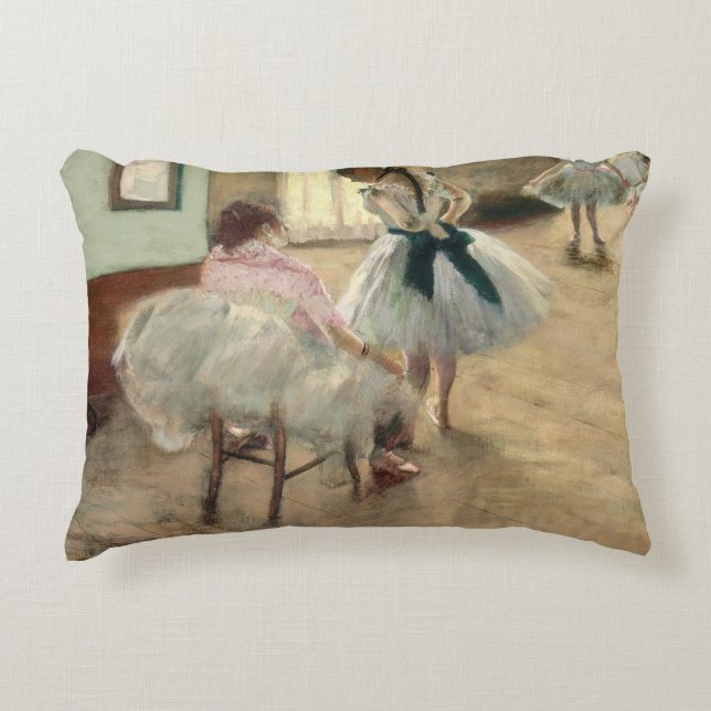 Pierre A Renoir | The Dance Lesson Accent Pillow (Front)