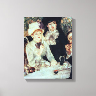 Pierre A Renoir The End of Luncheon Canvas Print