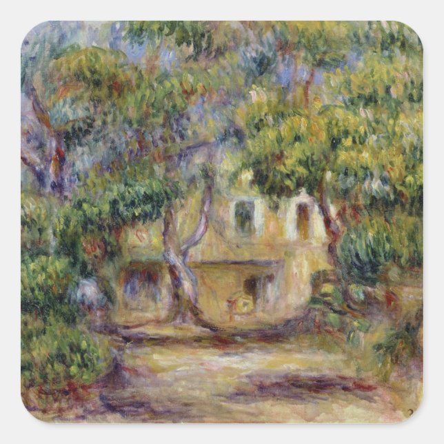Pierre A Renoir | The Farm at Les Collettes Square Sticker (Front)