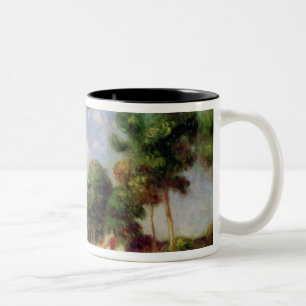 Pierre A Renoir   The Road to Essoyes Two-Tone Coffee Mug