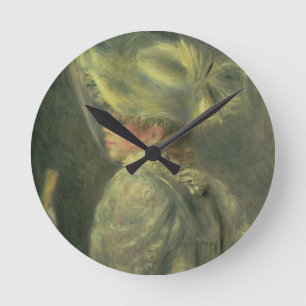 Pierre A Renoir   The White Hat Round Clock