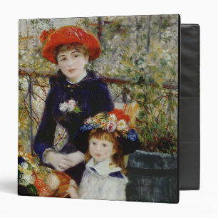 Pierre A Renoir Two Sisters, or On The Terrace Binder