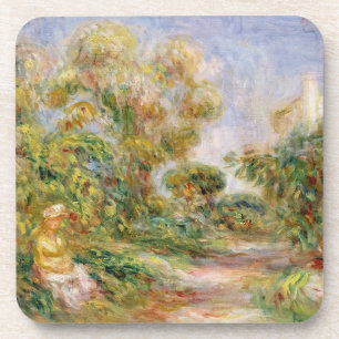 Pierre A Renoir   Woman in a Landscape Coaster