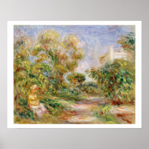 Pierre A Renoir   Woman in a Landscape Poster