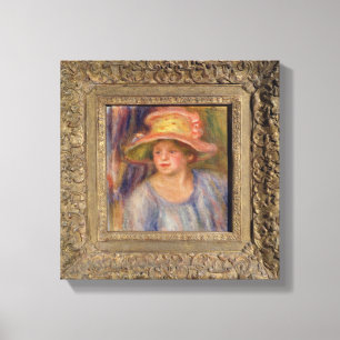 Pierre A Renoir   Woman with a Hat Canvas Print