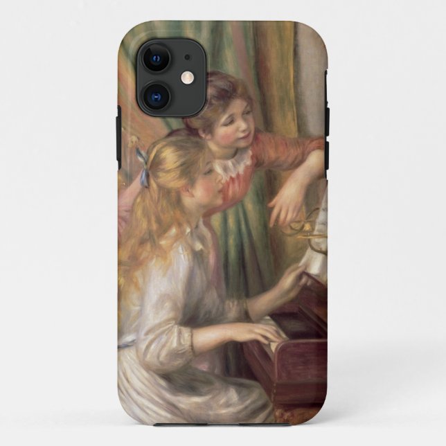 Pierre A Renoir | Young Girls at the Piano Case-Mate iPhone Case (Back)