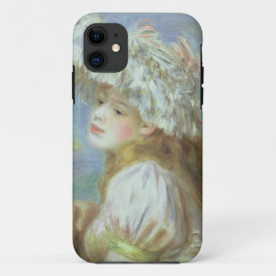 Pierre A Renoir   Young woman in a lace hat Case-Mate iPhone Case
