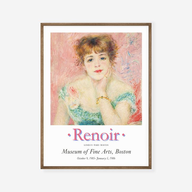 Pierre Auguste Portrait Jeane Samary Art Exhibit Poster (Creator Uploaded)