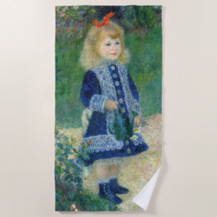 Pierre-Auguste Renoir - A Girl with a Watering Can Beach Towel