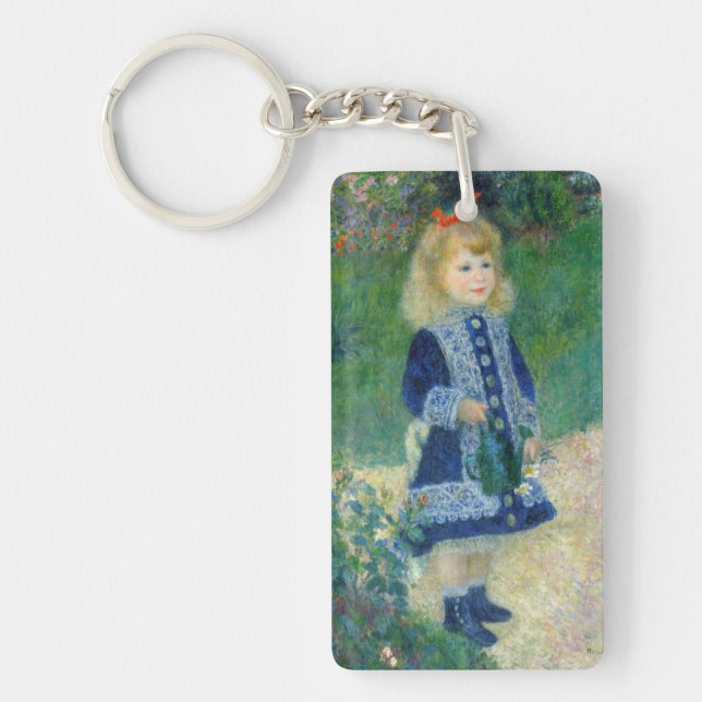 Pierre-Auguste Renoir - A Girl with a Watering Can Keychain (Front)