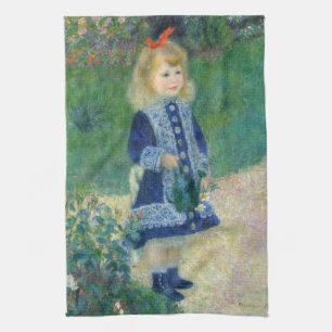 Pierre-Auguste Renoir - A Girl with a Watering Can Kitchen Towel