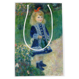 Pierre-Auguste Renoir - A Girl with a Watering Can Medium Gift Bag