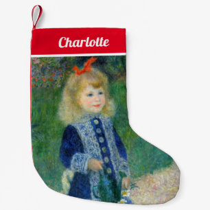 Pierre-Auguste Renoir - A Girl with a Watering Can Small Christmas Stocking