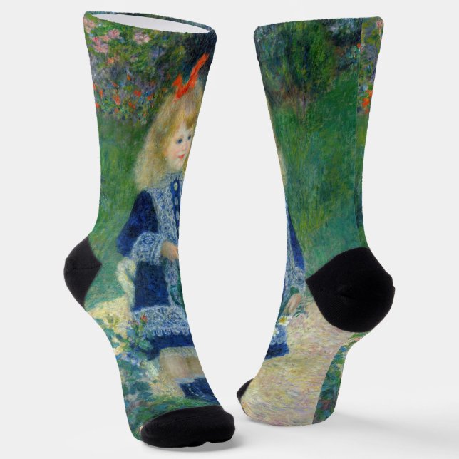Pierre-Auguste Renoir - A Girl with a Watering Can Socks (Angled)