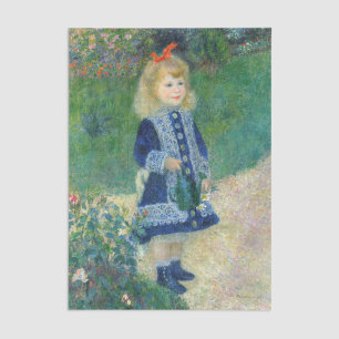 Pierre-Auguste Renoir - A Girl with a Watering Can Tissue Paper