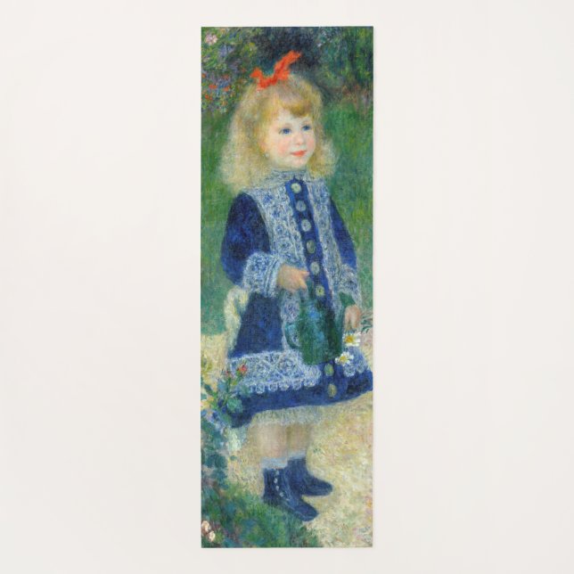 Pierre-Auguste Renoir - A Girl with a Watering Can Yoga Mat (Back)