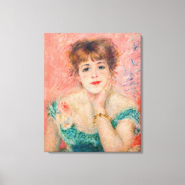 Pierre-Auguste Renoir - Actress Jeanne Samary Canvas Print (Front)