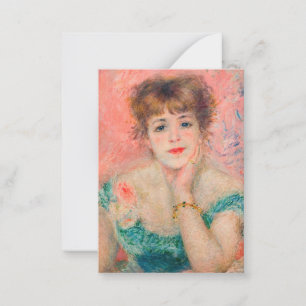 Pierre-Auguste Renoir - Actress Jeanne Samary Card