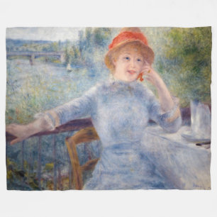 Pierre Auguste Renoir - Alphonsine Fournaise Fleece Blanket