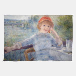 Pierre Auguste Renoir - Alphonsine Fournaise Kitchen Towel