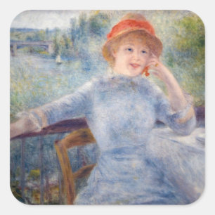 Pierre Auguste Renoir - Alphonsine Fournaise Square Sticker