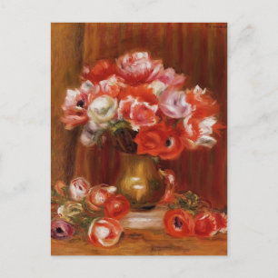 Pierre-Auguste Renoir- Anemones Postcard
