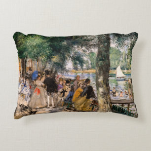 Pierre-Auguste Renoir - Bathing on the Seine Accent Pillow