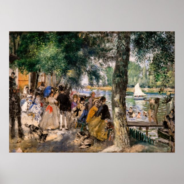Pierre-Auguste Renoir - Bathing on the Seine Poster (Front)