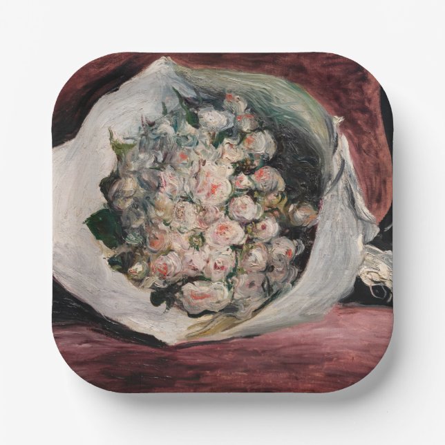 Pierre-Auguste Renoir - Bouquet in a Box Paper Plate (Front)
