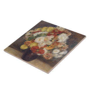  Pierre Auguste Renoir Bouquet of Chrysanthemums   Tile