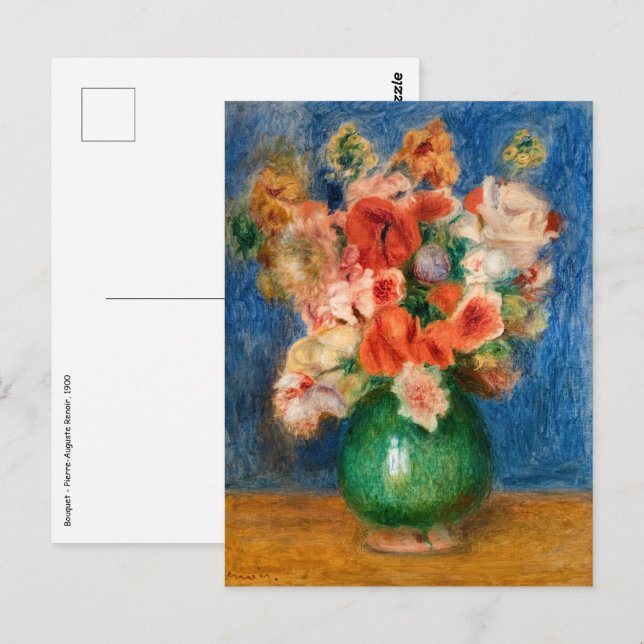 Pierre-Auguste Renoir - Bouquet Postcard (Front/Back)