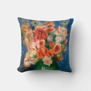 Pierre-Auguste Renoir - Bouquet Throw Pillow