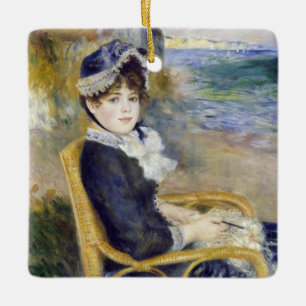 Pierre-Auguste Renoir - By the Seashore Ceramic Ornament